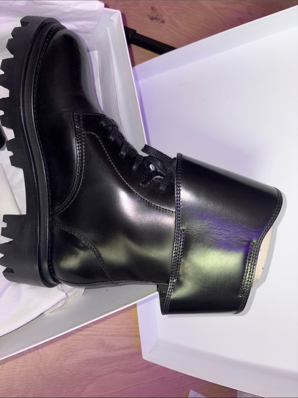 Isabel Marant cimky leather maxi chunky boots - Picture 7 of 11